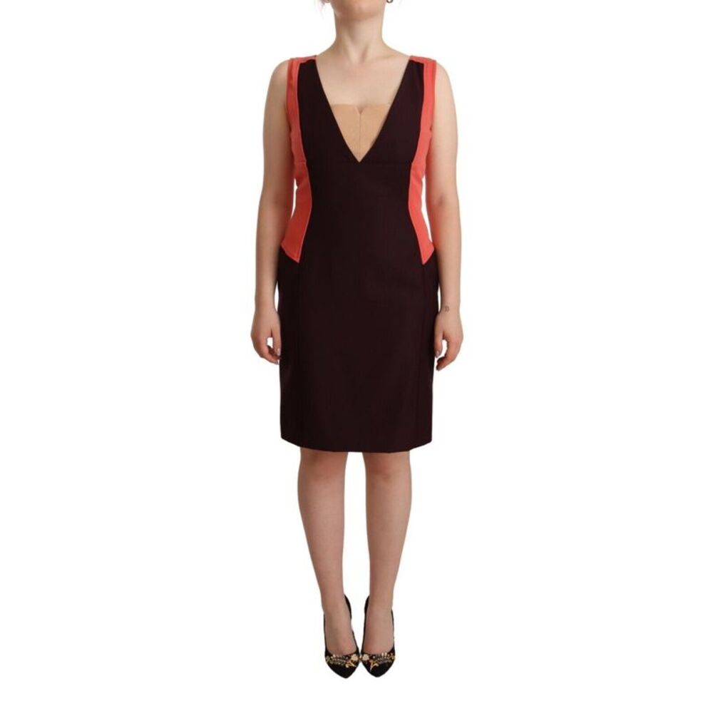 CO|TE Multicolor Polyester Sleeveless Sheath Knee Length Women's Dress